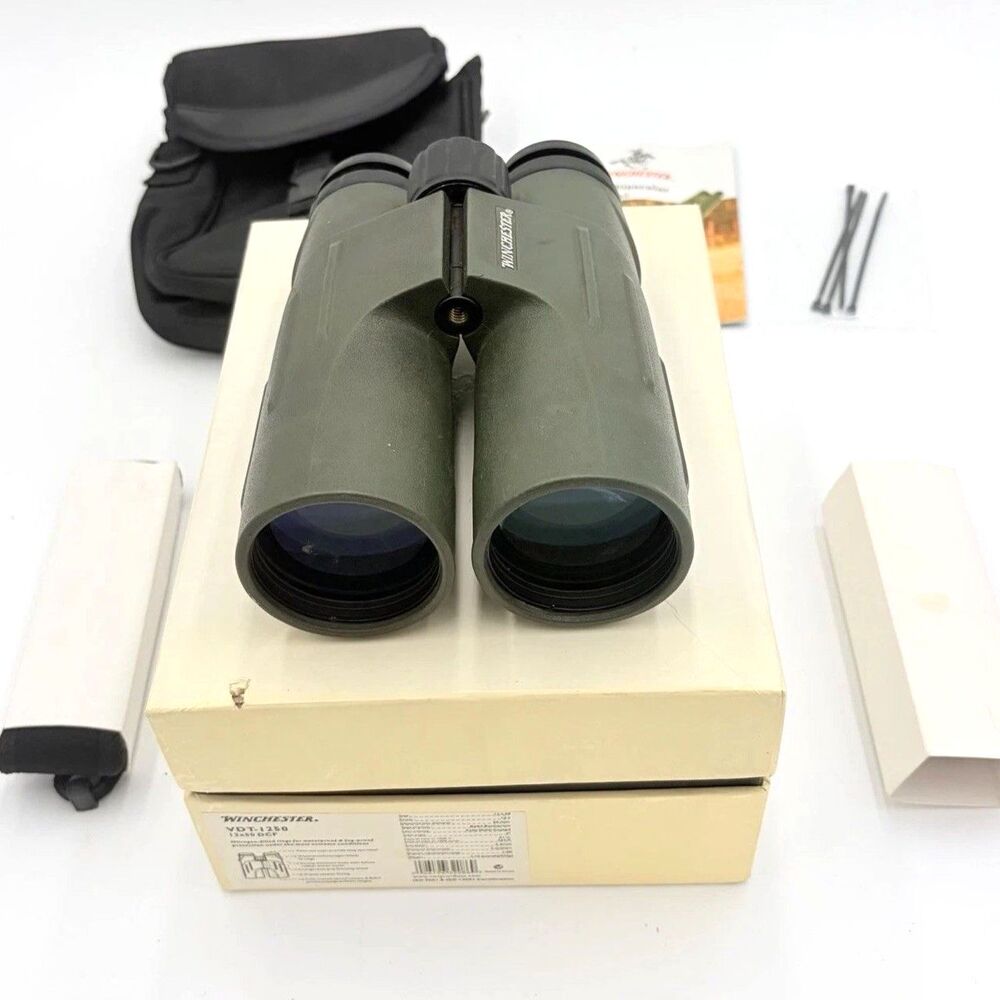 Winchester VDT-1250 12x50 DCF Waterproof Binoculars w Box Case Manual